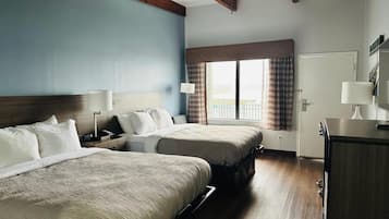 Down duvets, blackout curtains, iron/ironing board, free WiFi