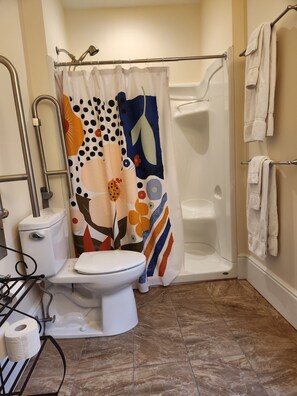 Standard Double Room | Bathroom | Free toiletries, hair dryer, bathrobes, towels - Davis Square Inn (Somerville)