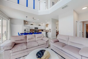 TV, DVD player, table football, books