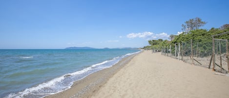 On the beach