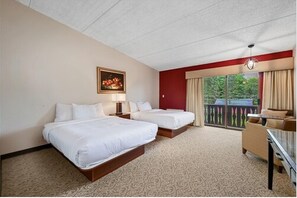 Basic Room, 2 Queen Beds, Non Smoking | 1 bedroom, blackout drapes, iron/ironing board, free WiFi