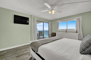 2 bedrooms, free WiFi, bed sheets - 2 Bedroom Deluxe Oceanfront Condo w/Private Balcony,  just steps from the beach! (PCB)