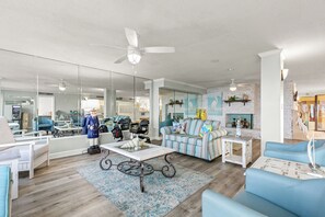 Interior - 1 Bd/Ba Deluxe Gulf Front,  Steps to Beach; Pool! Sleeps 4!  First Floor Condo (PCB)