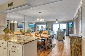 Dining - 2bd/2ba Condo Ocean views from every room walk in shower FREE BEACH CHAIRS (PCB)