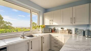 Dishwasher, toaster, high chair