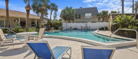 A heated pool