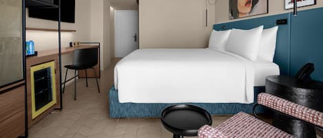 In-room safe, desk, laptop workspace, blackout curtains