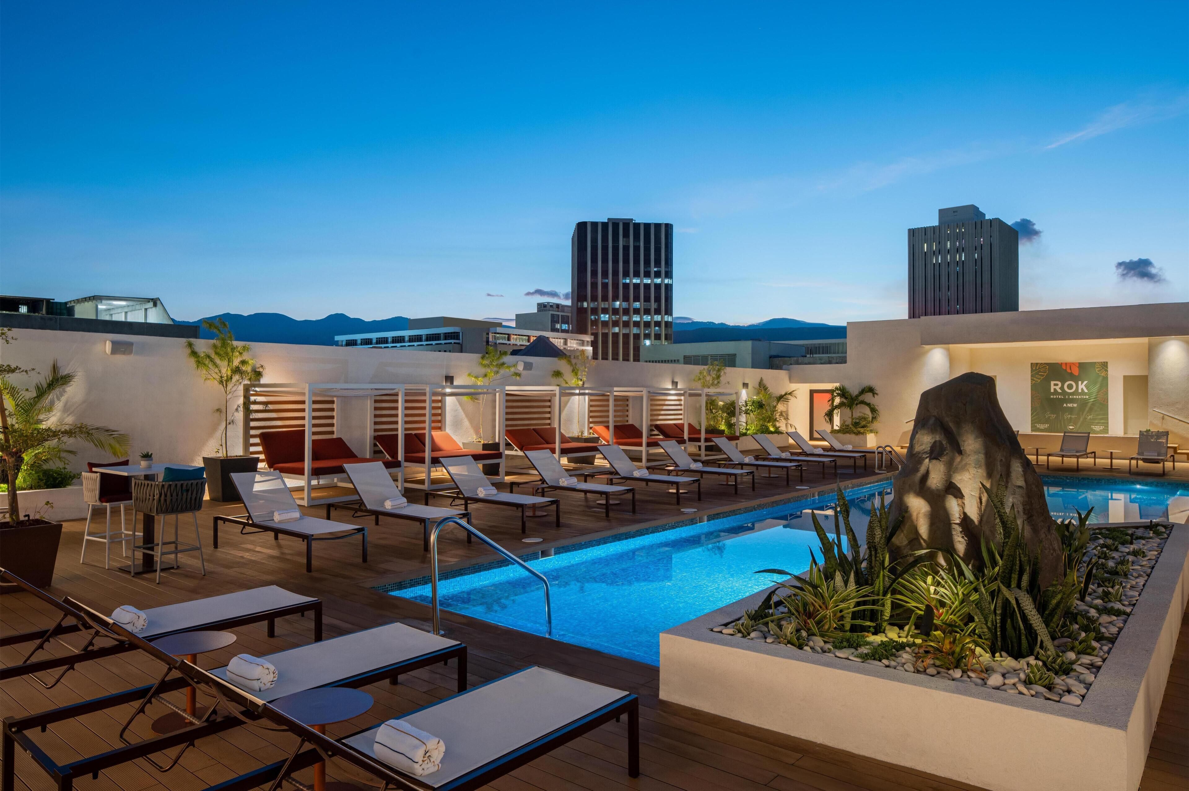 Outdoor pool, pool cabanas (surcharge), pool umbrellas