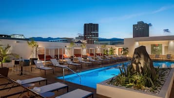 Outdoor pool, pool cabanas (surcharge), pool umbrellas