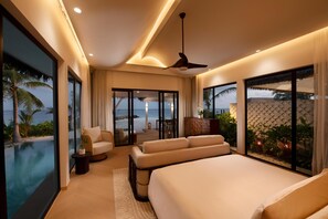 Villa (Amingiri) | Minibar, in-room safe, desk, laptop workspace - Hilton Maldives Amingiri Resort & Spa (Amingiri)