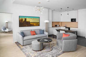 Deluxe Apartment, 1 Bedroom | Living area