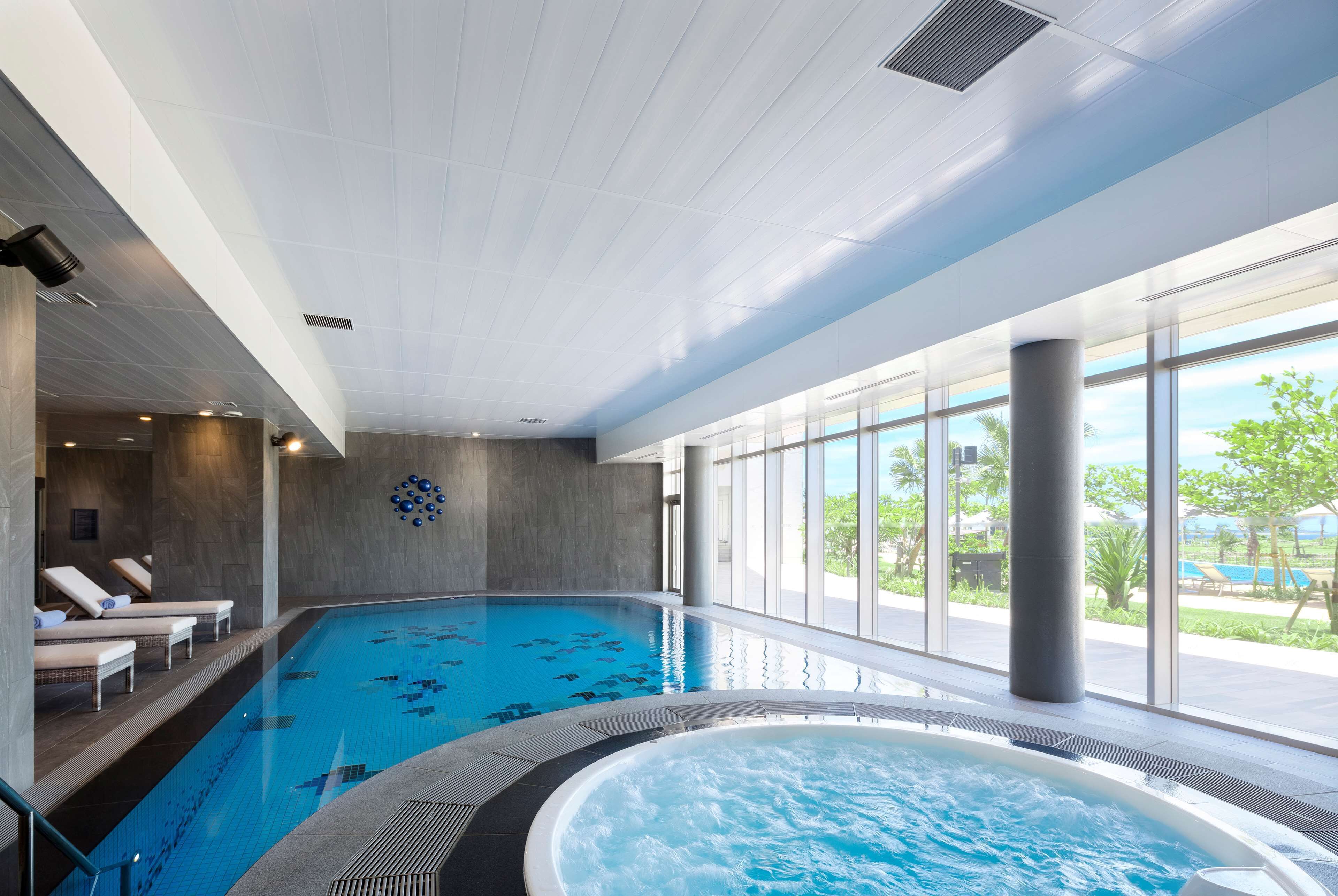 Indoor pool, seasonal outdoor pool