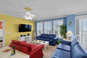 Condo, Multiple Beds, Private Pool | Living room