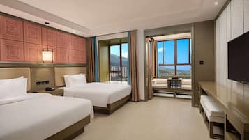 Deluxe Room, 2 Double Beds (NS) | In-room safe, free WiFi, bed sheets