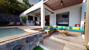 Terrace/patio - Villa Fun and Sun | Ocean View - Located in  Tropical Saint Jean with Private Pool (Saint Barthélemy)
