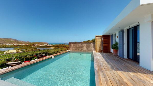 A heated pool