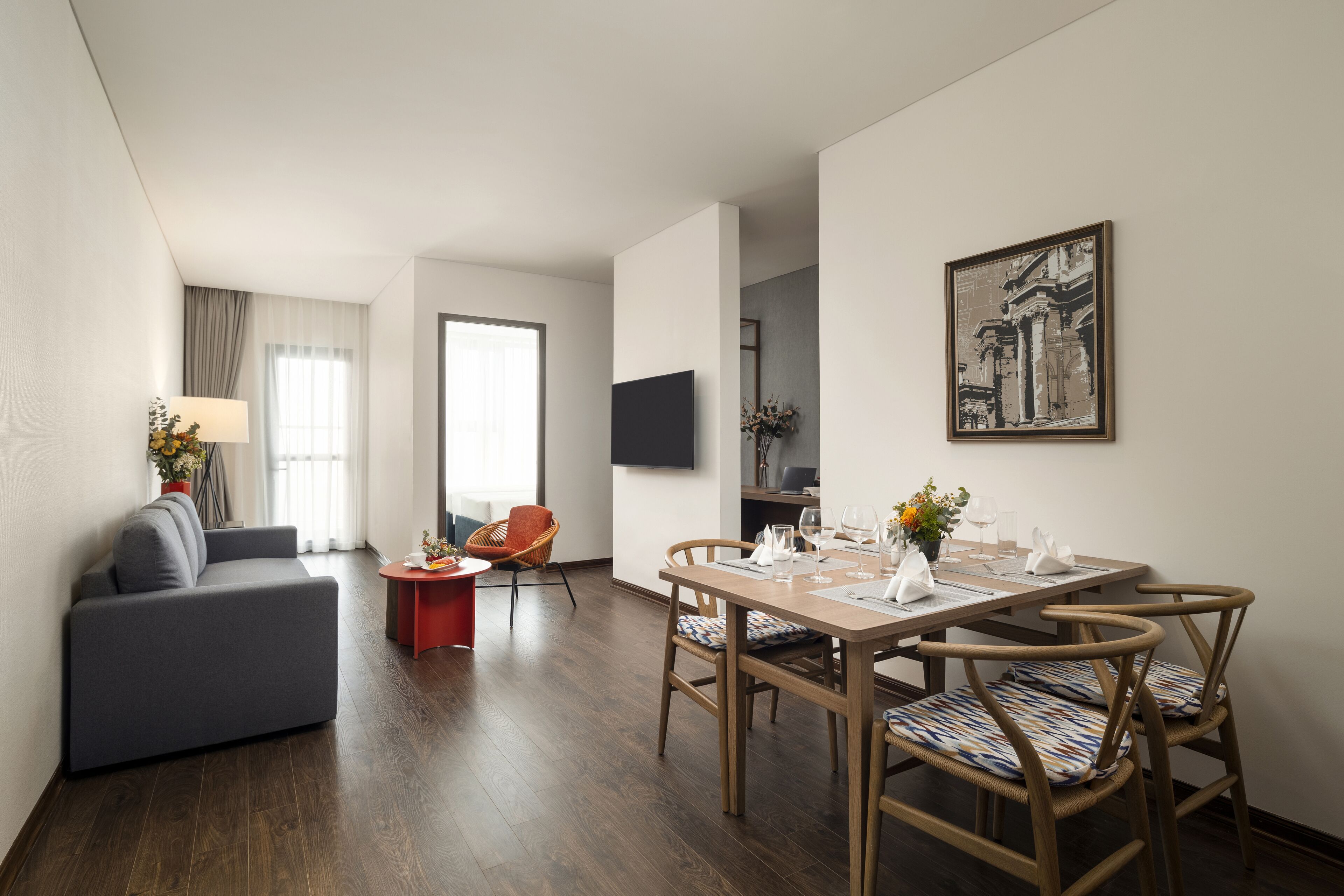 Premium bedding, memory-foam beds, minibar, in-room safe