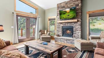 TV connectée, cheminée