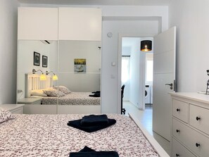 2 habitaciones, tabla de planchar con plancha y wifi gratis 
