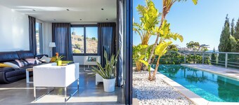 Villa with Pool, Stunning Mountain View, Wi-Fi, Garden & Terrace
