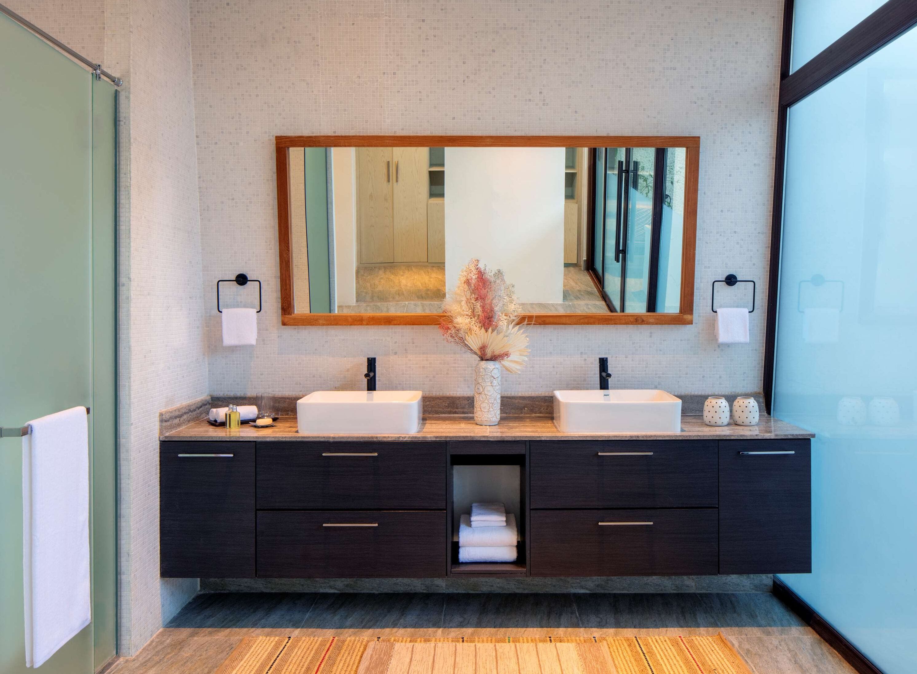 Eco-friendly toiletries, hair dryer, bathrobes, slippers