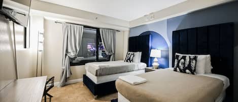 2 sovrum, skrivbord, strykjärn/strykbräda och gratis wi-fi