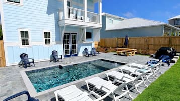 A heated pool
