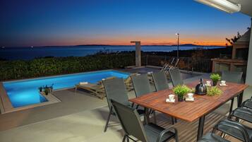 Deluxe Villa, 4 Bedrooms, Sea View | Terrace/patio
