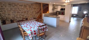 Fridge, microwave, freezer