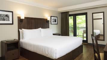 Blackout curtains, iron/ironing board, free WiFi, bed sheets