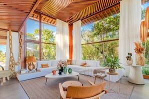 Chalet | Living area | 32-inch TV with digital channels