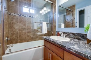 Hair dryer, towels