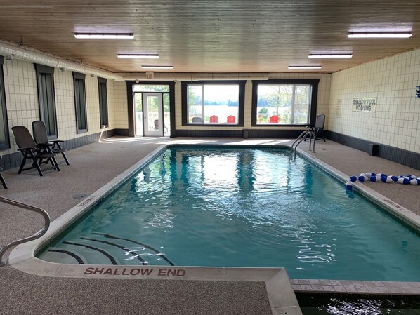 Indoor pool, a heated pool