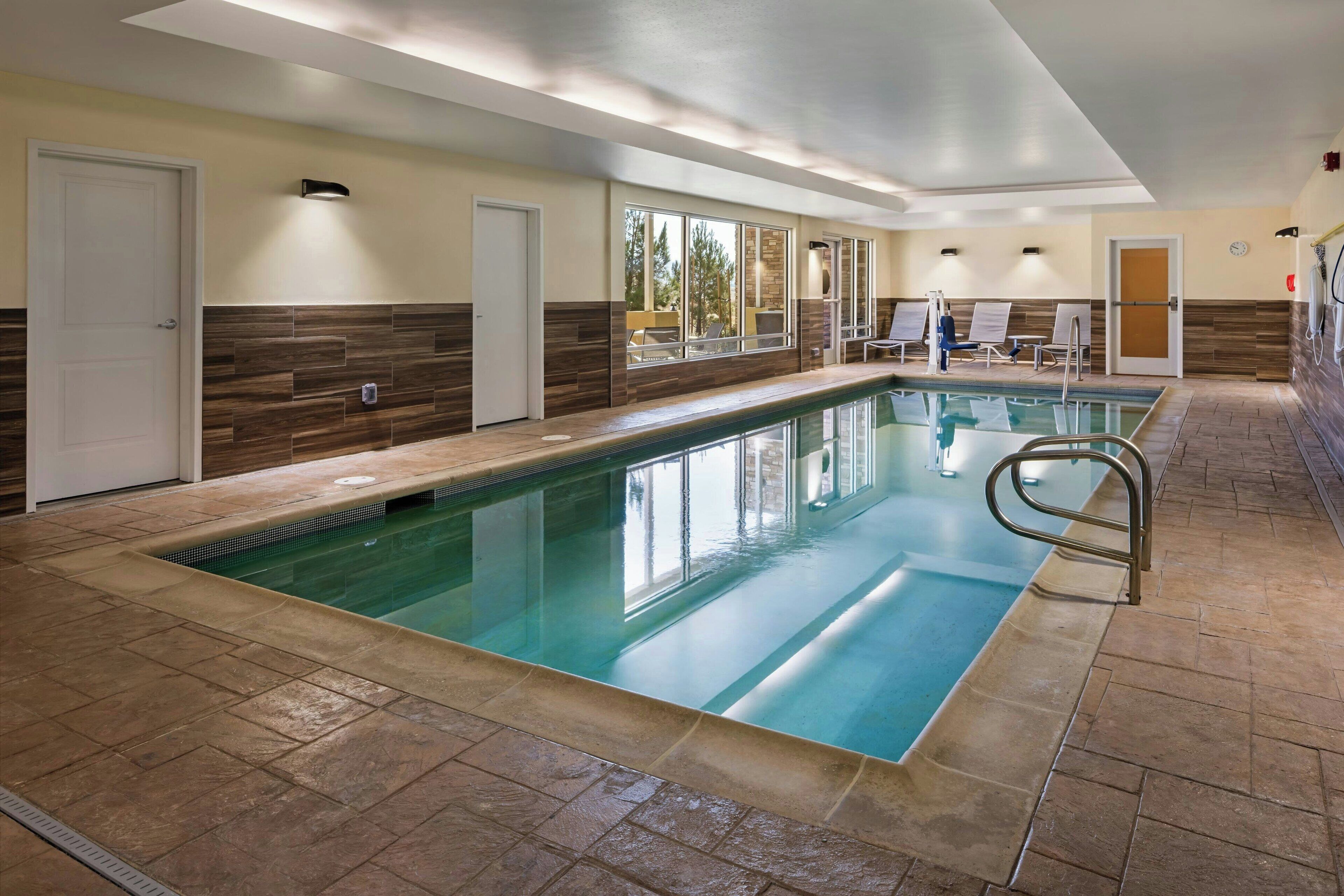 indoor pool, outdoor pool