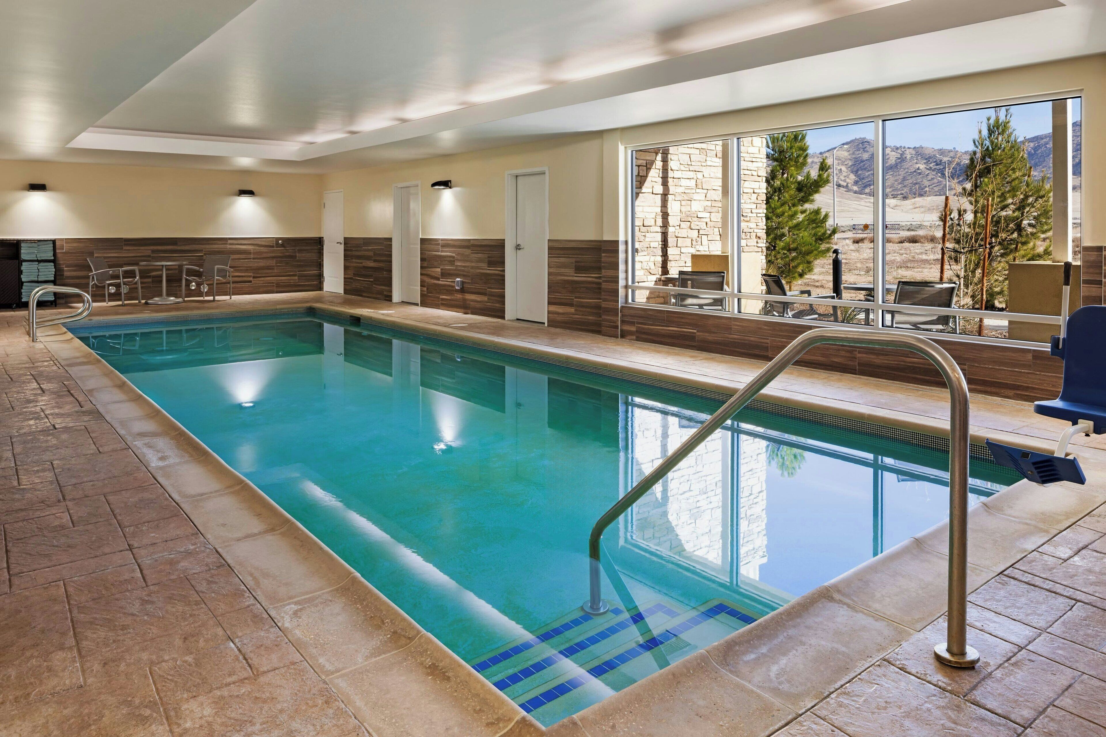 indoor pool, outdoor pool
