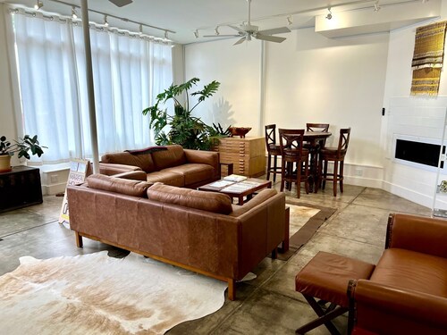 Central Location, Balcony Access at Marfa House Rio Concho