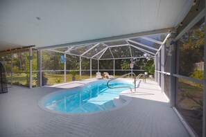 A heated pool