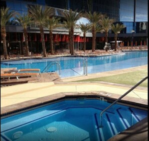 Indoor pool, outdoor pool