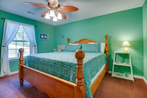5 bedrooms, iron/ironing board, travel cot, Internet