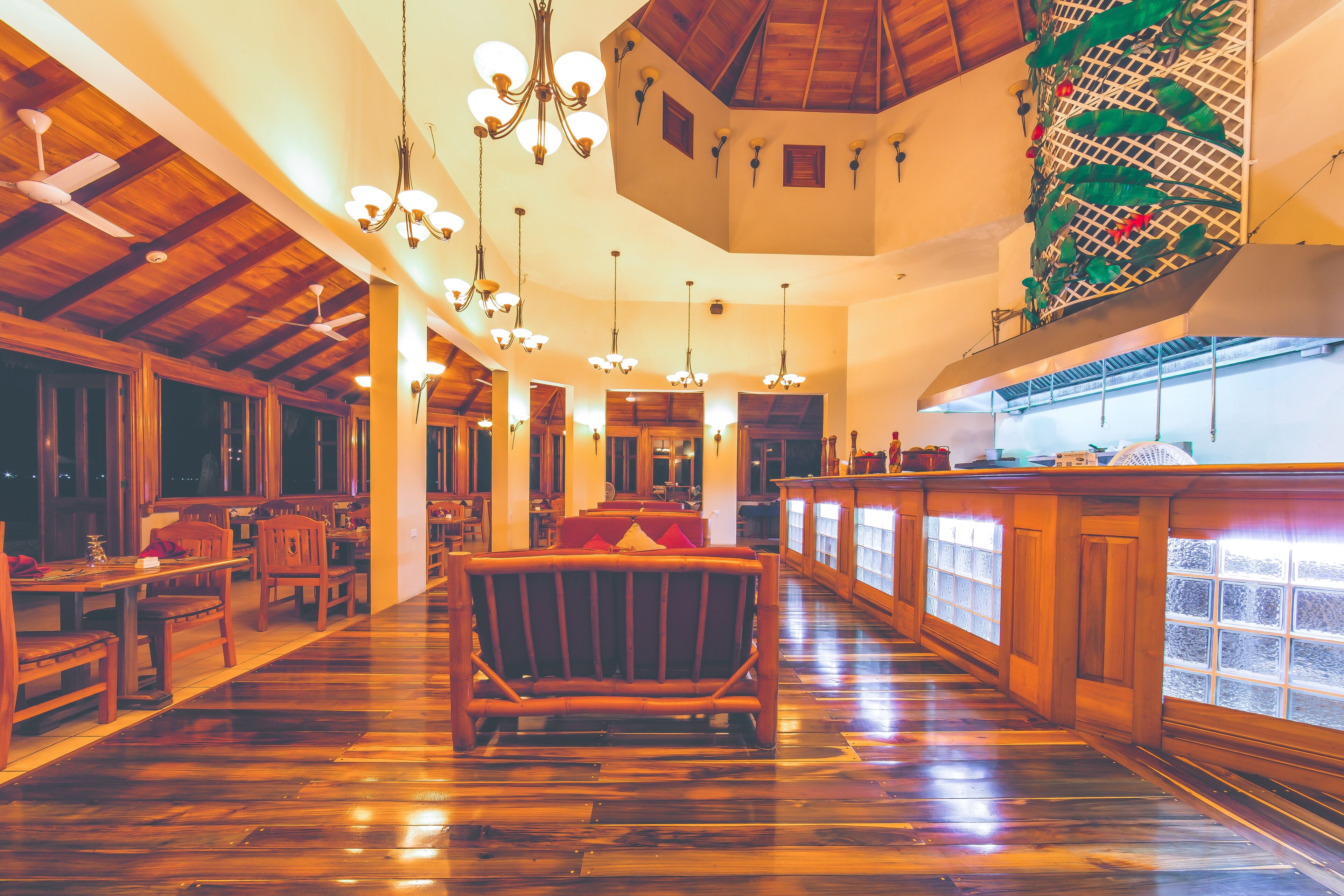 breakfast, lunch, dinner served; international cuisine, beach views