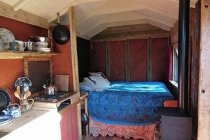 1 soveværelse, sengetøj