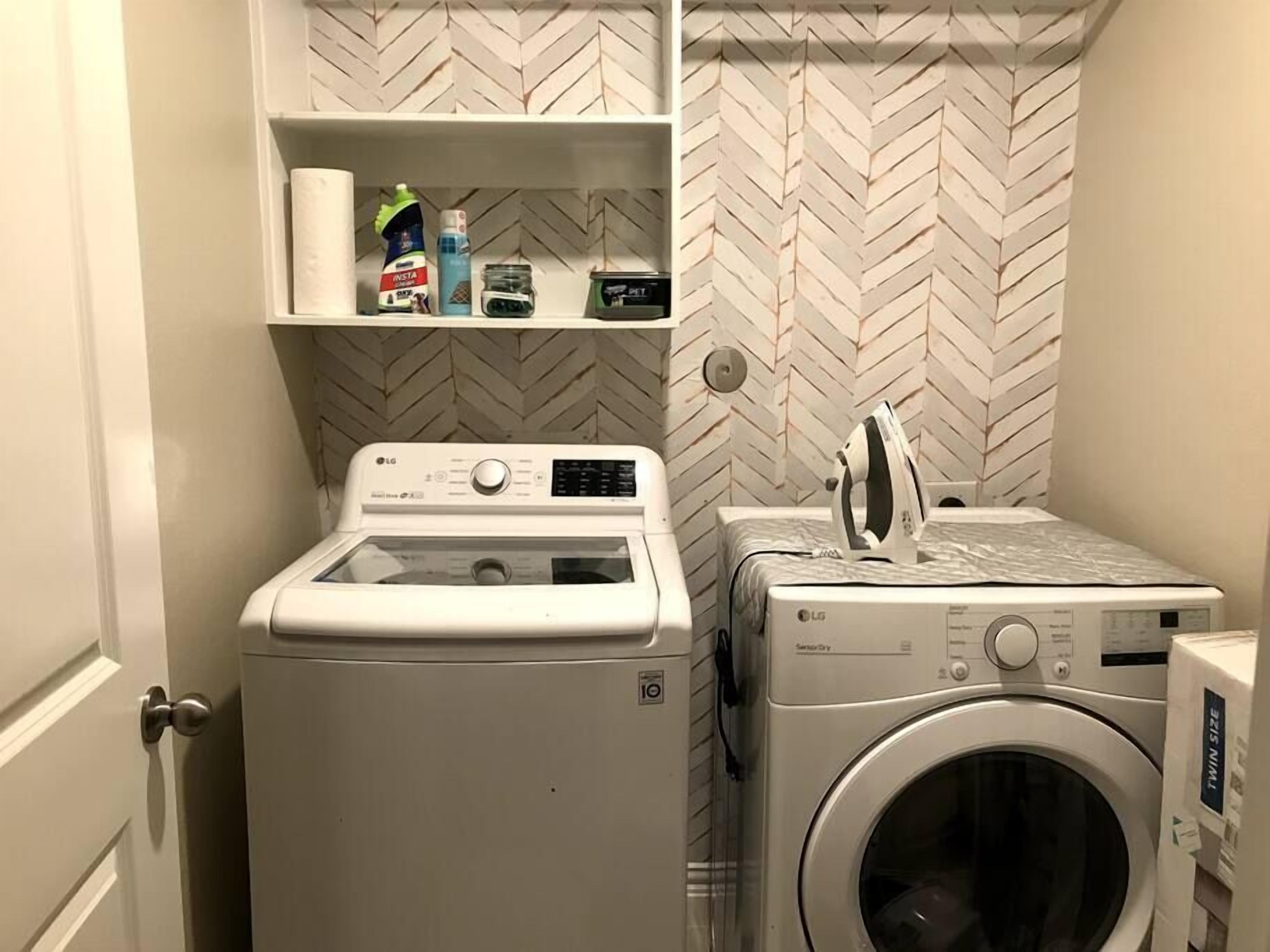 Fully stocked laundry and rollaway bed (to sleep guest #7)