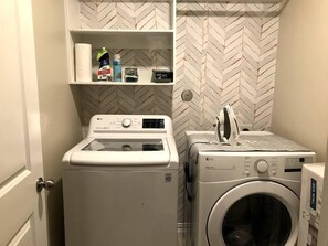Fully stocked laundry and rollaway bed (to sleep guest #7)