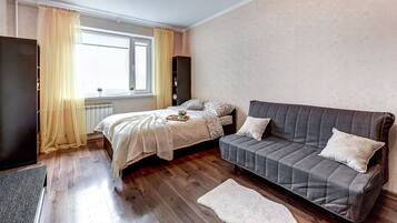 Apartment | 1 Schlafzimmer, Bügeleisen/Bügelbrett, kostenloses WLAN, Bettwäsche