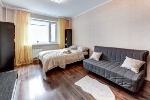Apartment | 1 Schlafzimmer, Bügeleisen/Bügelbrett, kostenloses WLAN, Bettwäsche