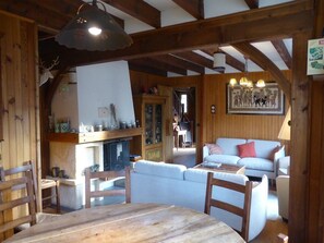 TV, stereo - Cosy chalet for 11 with wifi, dishwasher & washing machine (Arêches-Beaufort)