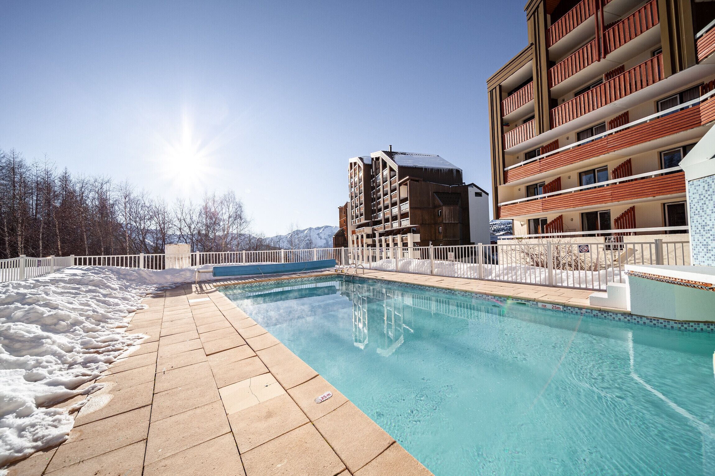 Una piscina climatizada