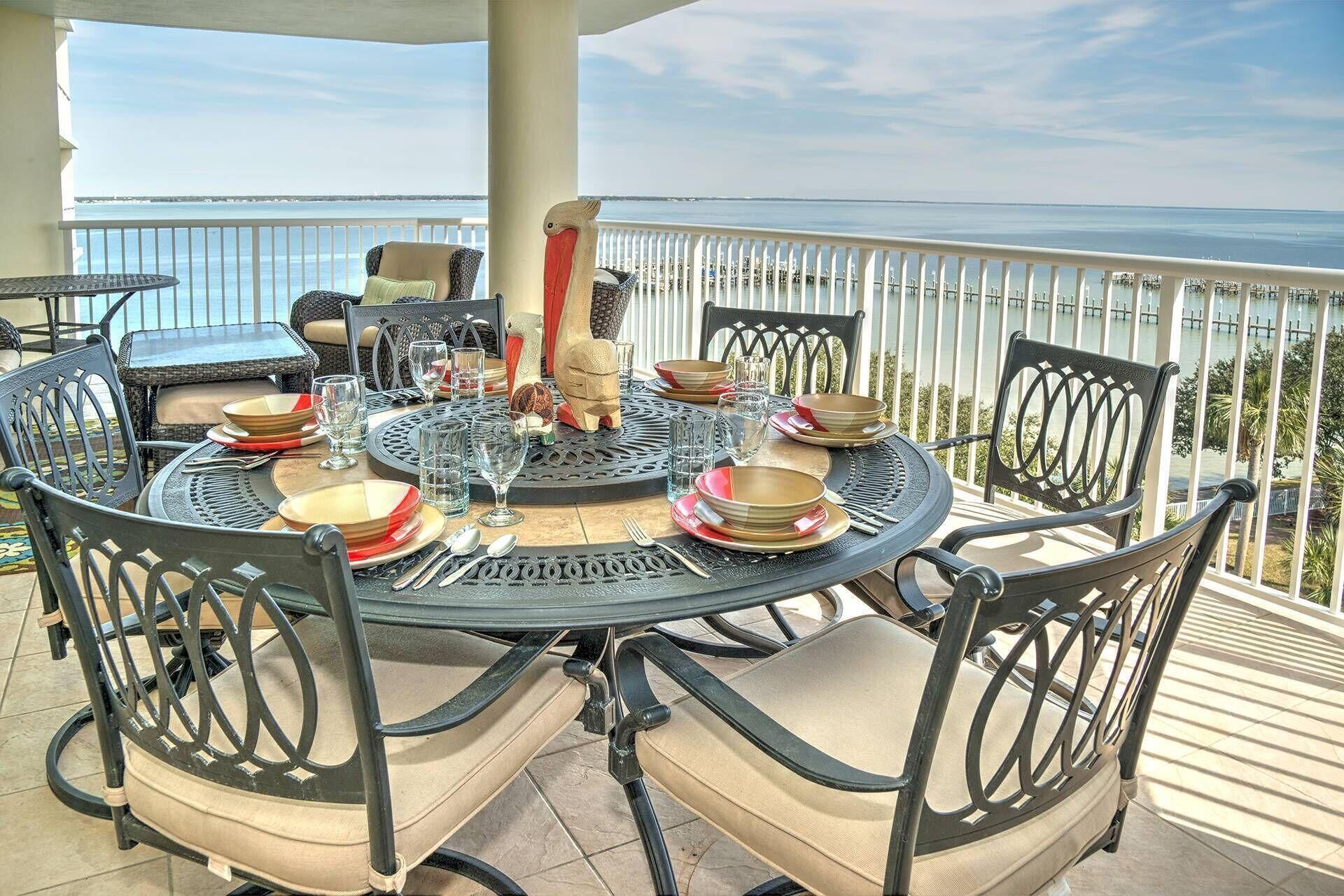 Heron 604-Watch for Dolphins from your balcony!  3 BR Corner Condo with Views