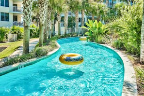 A heated pool - SANDPIPER 307 @DESTIN WEST-SLEEPS 7, BAYSIDE, LAZY RIVER AND BEACH ACCESS (Fort Walton Beach)