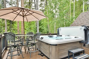 屋外ダイニングエリア